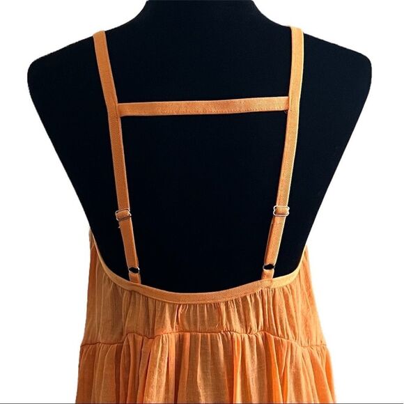 Urban Outfitters Out From Under Orange Breezy Slip Dress Size Medium - Picture 9 of 10